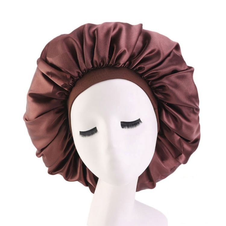 3 PCS TJM-405A Large Satin Round Hat Stretch Wide Brim Night Hat Chemotherapy Hat, Size: One Size