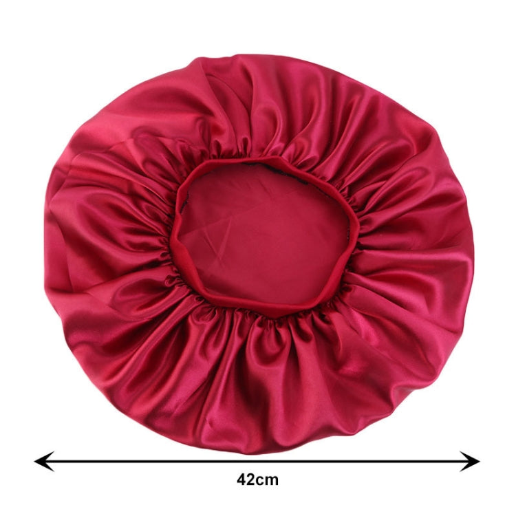 3 PCS TJM-405A Large Satin Round Hat Stretch Wide Brim Night Hat Chemotherapy Hat, Size: One Size