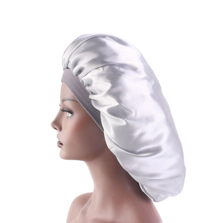 3 PCS TJM-405A Large Satin Round Hat Stretch Wide Brim Night Hat Chemotherapy Hat, Size: One Size