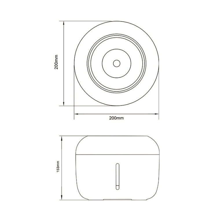 Pet Automatic Circulating Filtering Water Dispenser, Specification: 20x20x15.3cm