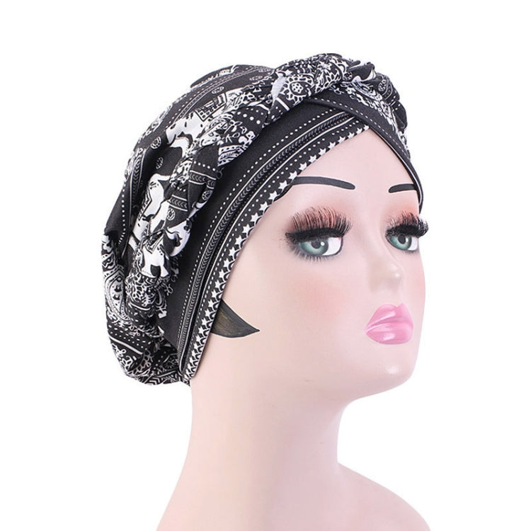 3 PCS TJM-429A Turban Hat Twist Braid Hat Bohemian Toe Cap Night Cap Nursing Cap, Size: One Size