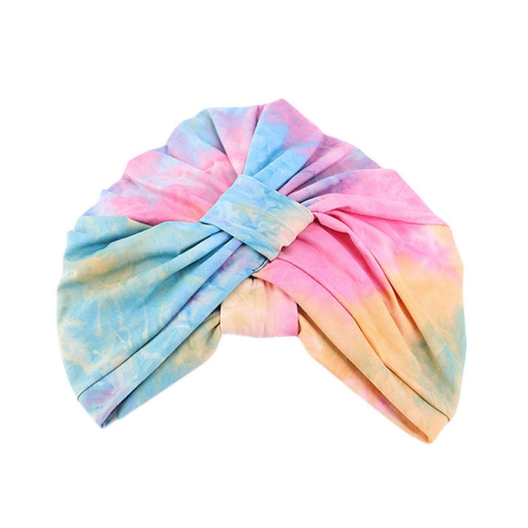 3 PCS TJM-469A Tie-Dye Turban Hats Toe Cap Cotton Knotted Night Cap Nursing Cap, Size: One Size