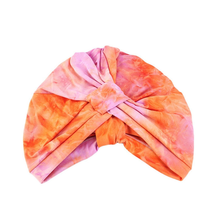 3 PCS TJM-469A Tie-Dye Turban Hats Toe Cap Cotton Knotted Night Cap Nursing Cap, Size: One Size