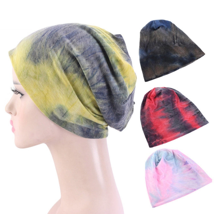 3 PCS TTM-128 Cotton Soft Tie-Dye Pullover Cap Pile Pocket Cap Ladies Confinement Cap Ear Protection Cap, Size: One Size