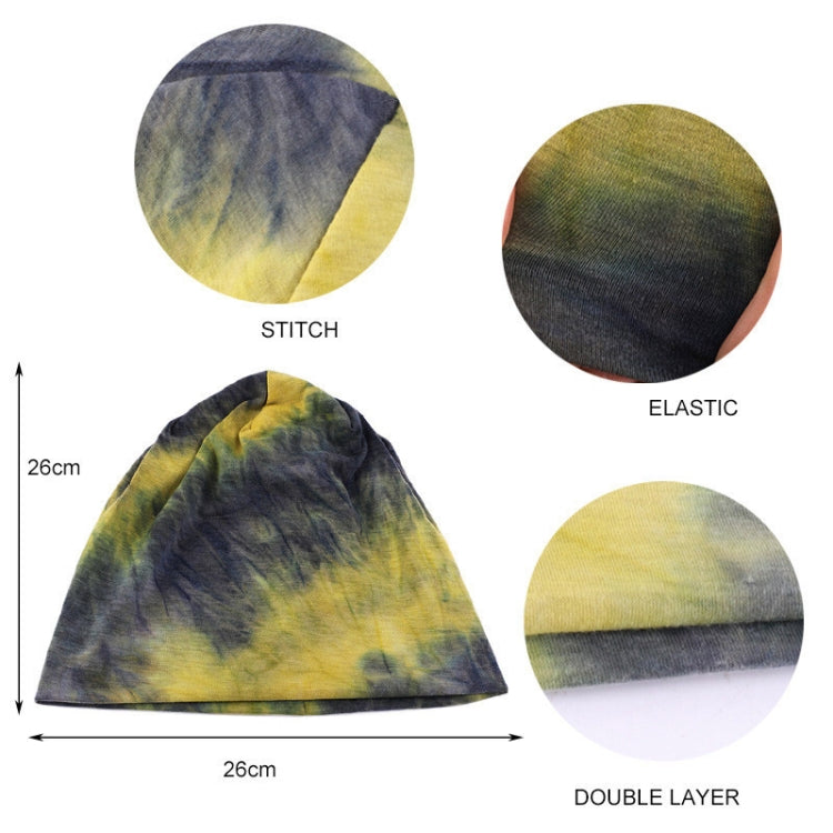3 PCS TTM-128 Cotton Soft Tie-Dye Pullover Cap Pile Pocket Cap Ladies Confinement Cap Ear Protection Cap, Size: One Size