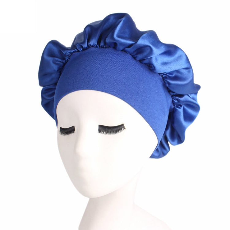 2 PCS TJM-301 Night Cap With Wide Brim And Elasticity Headband Ladies Chemotherapy Cap Hair Care Hat, Size: M 56-58cm