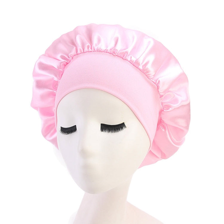 2 PCS TJM-301 Night Cap With Wide Brim And Elasticity Headband Ladies Chemotherapy Cap Hair Care Hat, Size: M 56-58cm