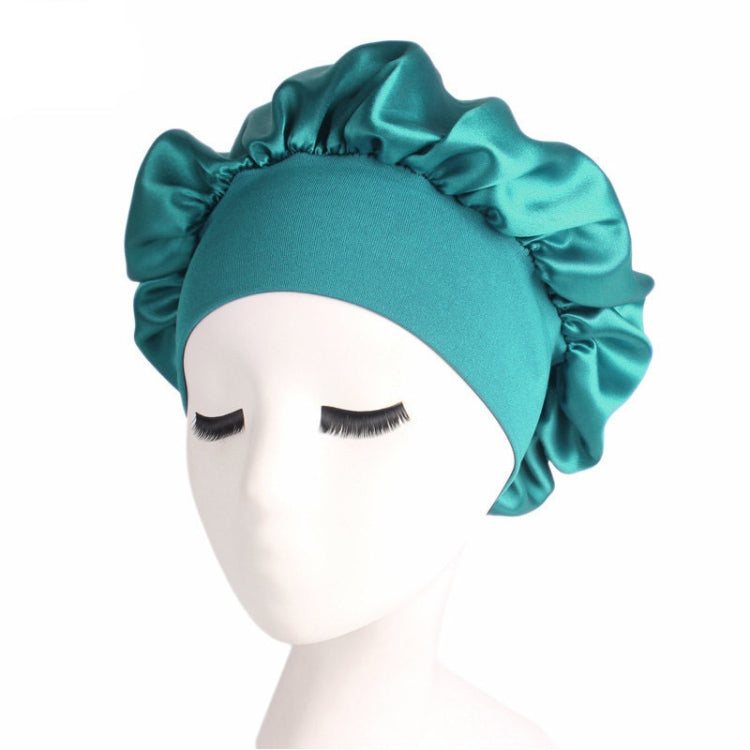 2 PCS TJM-301 Night Cap With Wide Brim And Elasticity Headband Ladies Chemotherapy Cap Hair Care Hat, Size: M 56-58cm