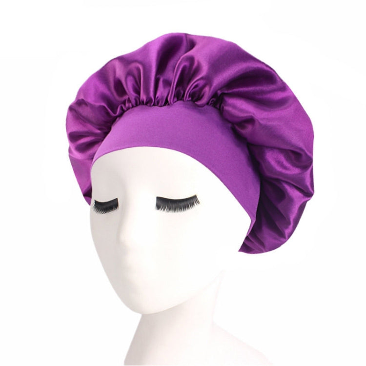 2 PCS TJM-301 Night Cap With Wide Brim And Elasticity Headband Ladies Chemotherapy Cap Hair Care Hat, Size: M 56-58cm