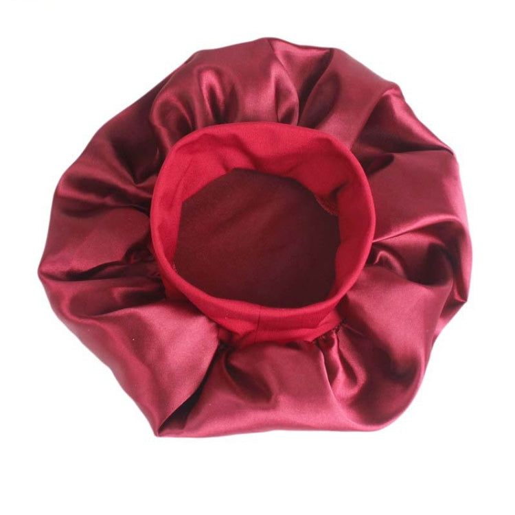 2 PCS TJM-301 Night Cap With Wide Brim And Elasticity Headband Ladies Chemotherapy Cap Hair Care Hat, Size: M 56-58cm