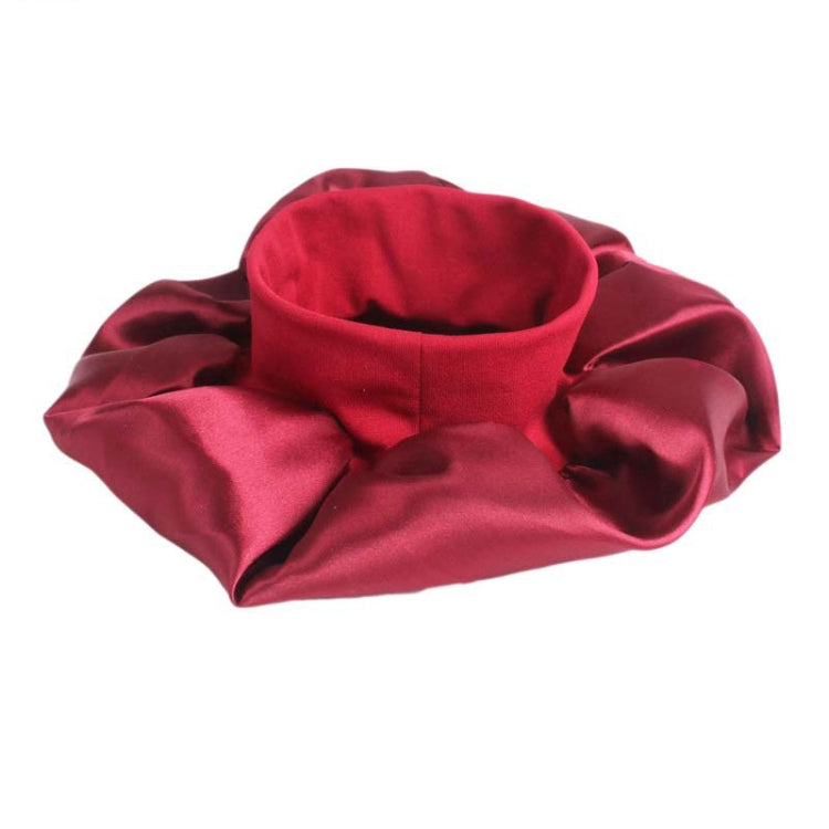 2 PCS TJM-301 Night Cap With Wide Brim And Elasticity Headband Ladies Chemotherapy Cap Hair Care Hat, Size: M 56-58cm