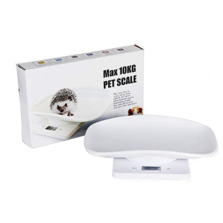 Mini Pet Scale Baking Kitchen Electronic Scale, Specification: 10kg/1g(White)