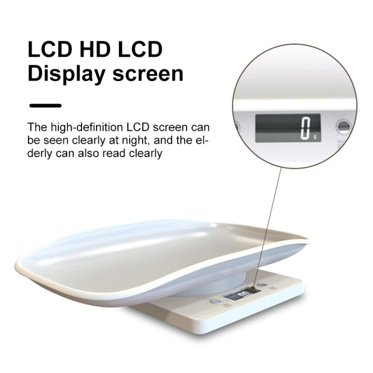 Mini Pet Scale Baking Kitchen Electronic Scale, Specification: 10kg/1g(White)