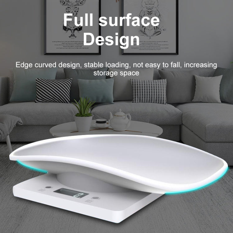 Mini Pet Scale Baking Kitchen Electronic Scale, Specification: 10kg/1g(White)
