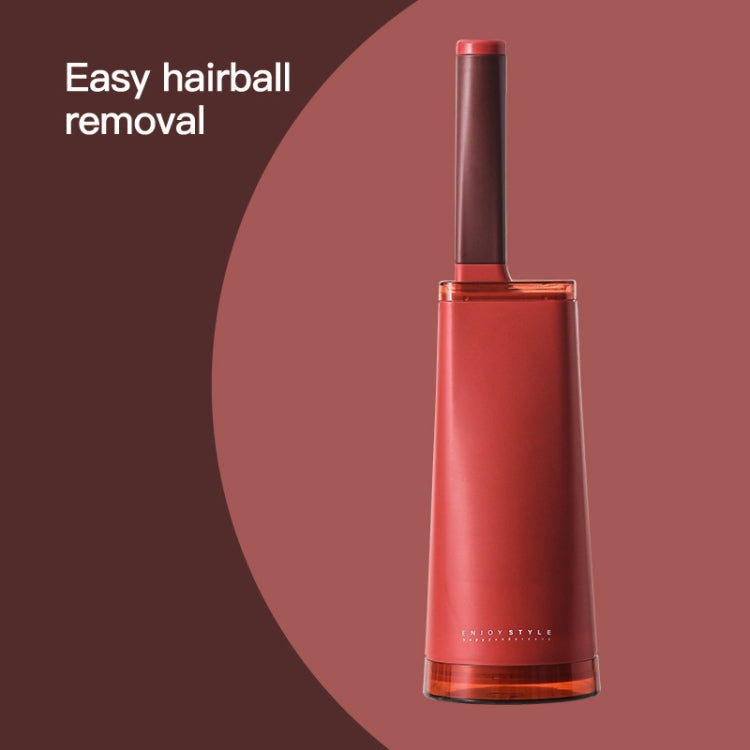 Household Electrostatic Hair Removal Brush Portable Inverted Hair Brush Double-Sided Hair Sticking Device(Red Wine)