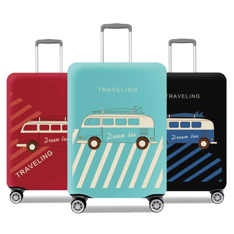 Thicken And Wear-Resistant Luggage Dustproof Elastic Protective Cover, Colour: Burgundy M