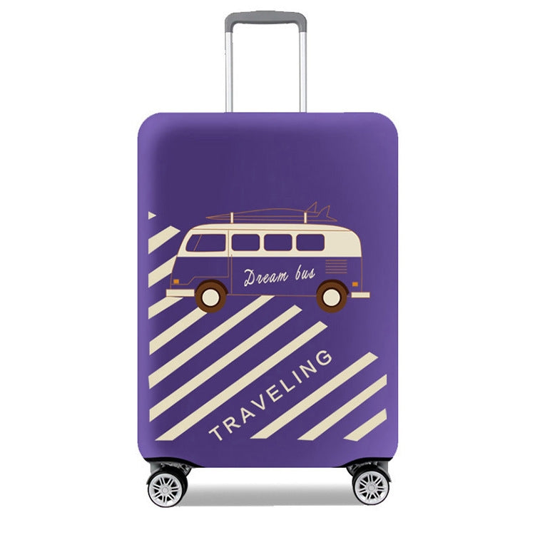 Thicken And Wear-Resistant Luggage Dustproof Elastic Protective Cover, Colour: Purple L
