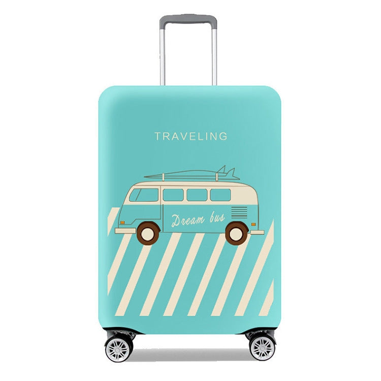 Thicken And Wear-Resistant Luggage Dustproof Elastic Protective Cover, Colour: Blue XL