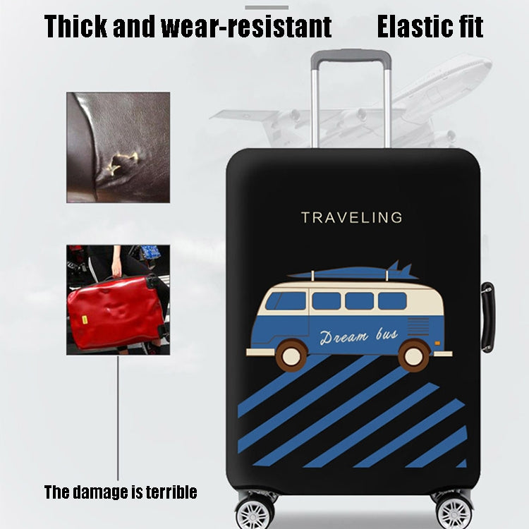 Thicken And Wear-Resistant Luggage Dustproof Elastic Protective Cover, Colour: Black S