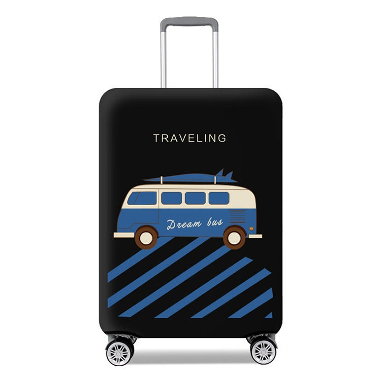 Thicken And Wear-Resistant Luggage Dustproof Elastic Protective Cover, Colour: Black M