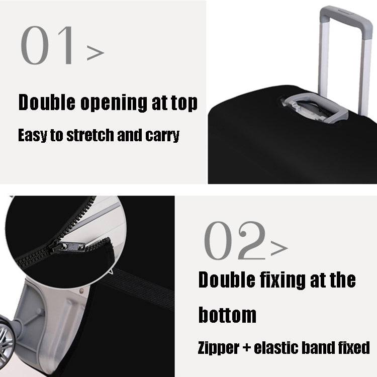 Thicken And Wear-Resistant Luggage Dustproof Elastic Protective Cover, Colour: Black L