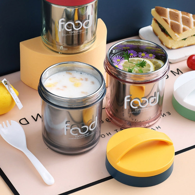 400ml 304 Stainless Steel Thermal Insulation Soup Cup PortableSealed Thermal Insulation Breakfast Cup(Blue)
