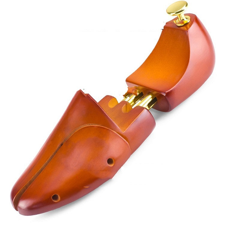 1 Pair Solid Wood Retractable Shoe Last Adjustable Shoe Supporter Shaping Moisture-Proof Shoe Support