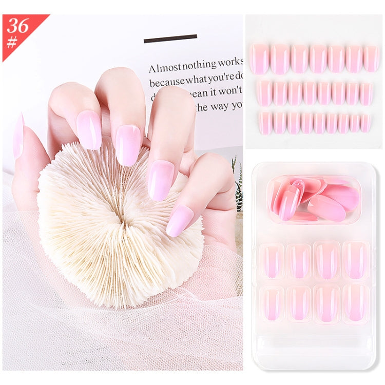 5 Sets Wear Nail Art Christmas Ballet Fake Nails Finished Product Removable Wear Nail