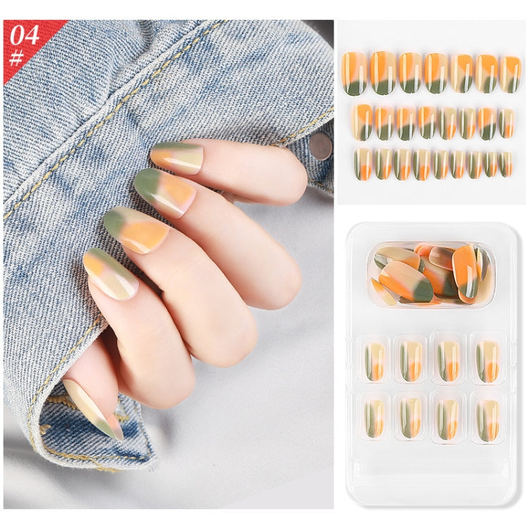 5 Sets Wear Nail Art Christmas Ballet Fake Nails Finished Product Removable Wear Nail