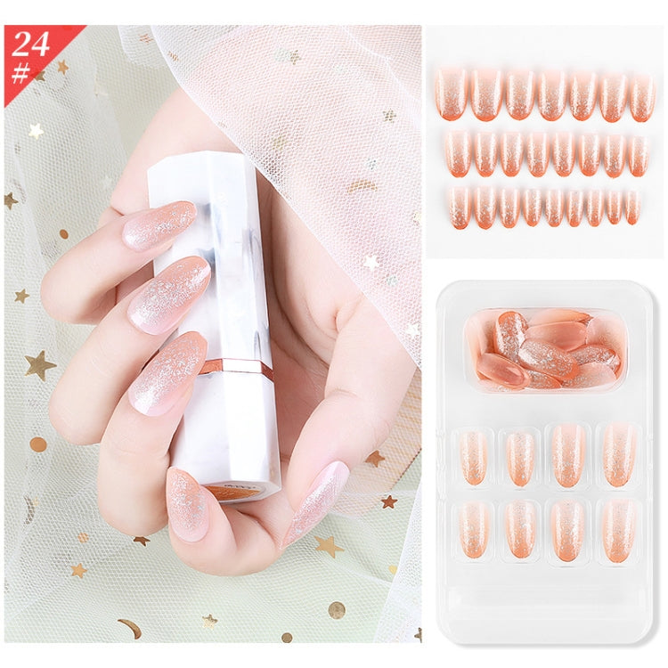 5 Sets Wear Nail Art Christmas Ballet Fake Nails Finished Product Removable Wear Nail