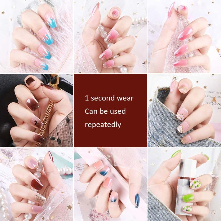 5 Sets Wear Nail Art Christmas Ballet Fake Nails Finished Product Removable Wear Nail