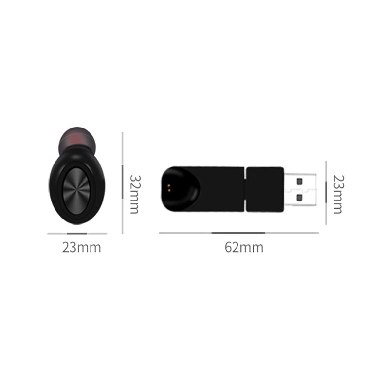 X17 TWS ANC Car Wireless Bluetooth Headset Sports Mini Headset USB Magnetic Charging