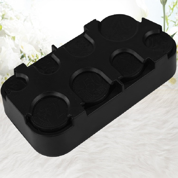 2 PCS Portable Plastic Euro Coin Box Coin Purse Case