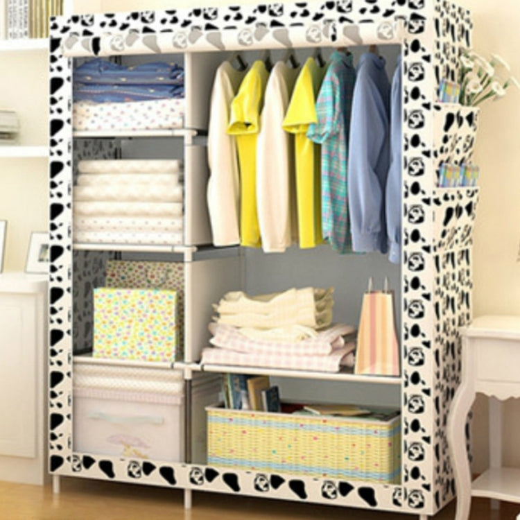 Simple Modern Wardrobe Fabric Special Cloth Closet Assembly Steel Tube Reinforced Steel Frame Storage Cabinet