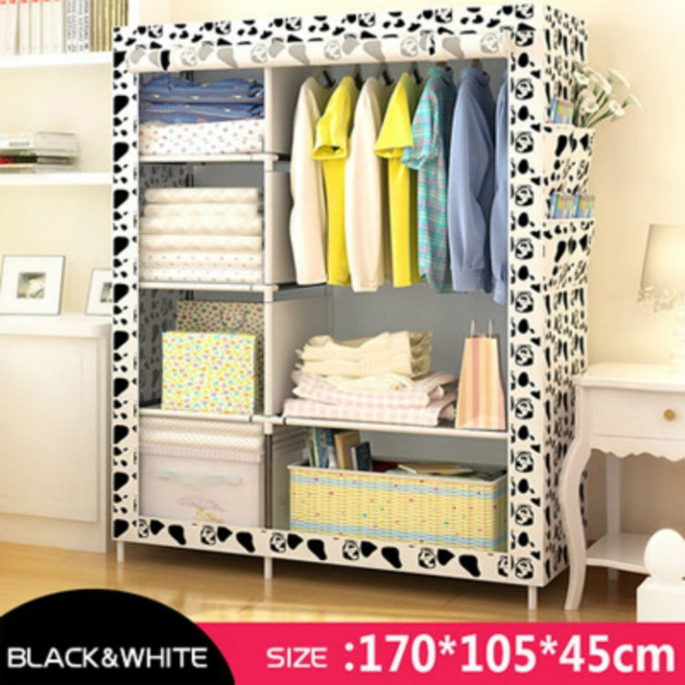 Simple Modern Wardrobe Fabric Special Cloth Closet Assembly Steel Tube Reinforced Steel Frame Storage Cabinet