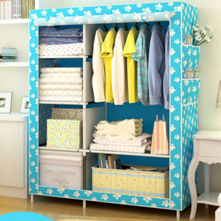 Simple Modern Wardrobe Fabric Special Cloth Closet Assembly Steel Tube Reinforced Steel Frame Storage Cabinet