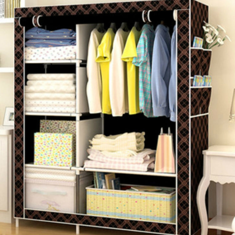 Simple Modern Wardrobe Fabric Special Cloth Closet Assembly Steel Tube Reinforced Steel Frame Storage Cabinet
