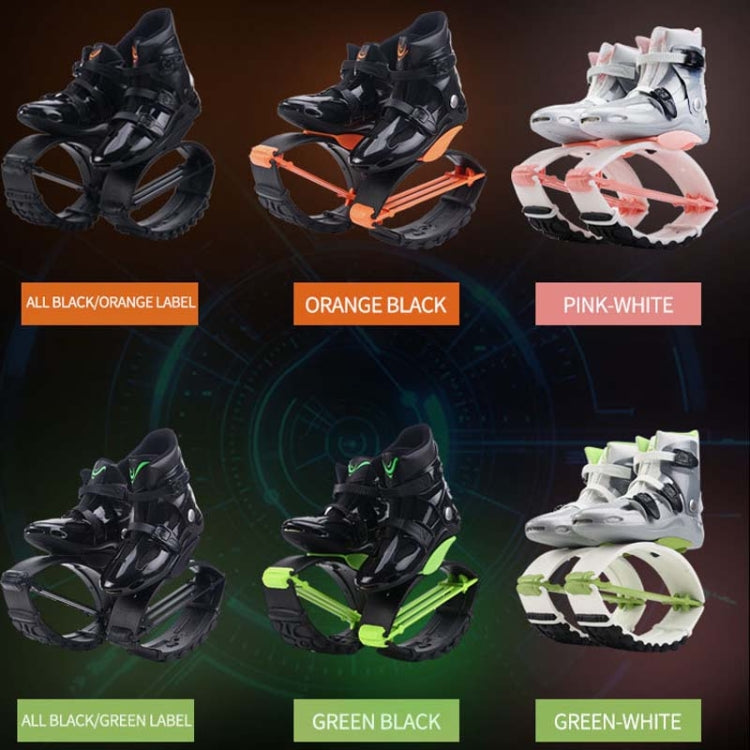 Jumping Shoes Bounce Shoes Indoor Sports Rebound Shoes, Size: 36/38  (Green And Black)