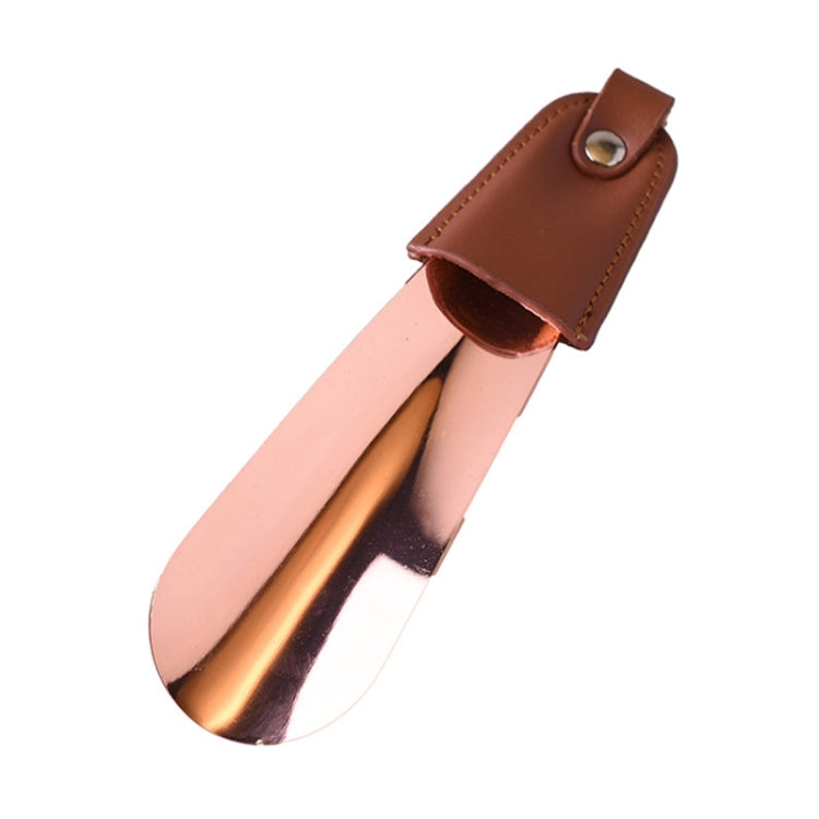 AD201 Portable Short Leather Shoehorn