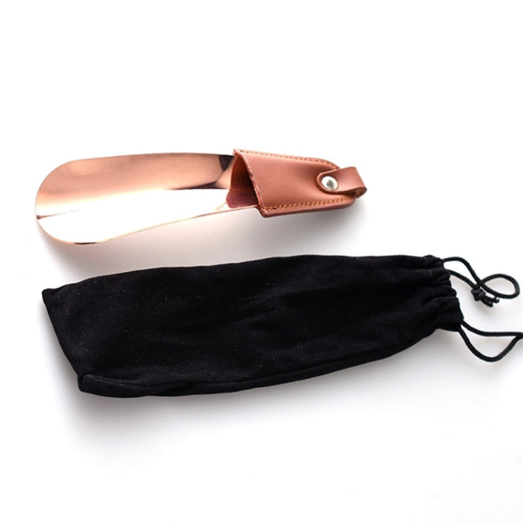 AD201 Portable Short Leather Shoehorn