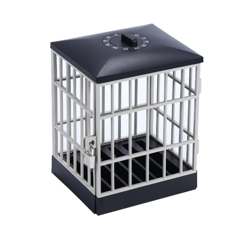 6802 Cell Phone Prison Cell Phone Storage Box with Alarm Clock Timer(Gray)