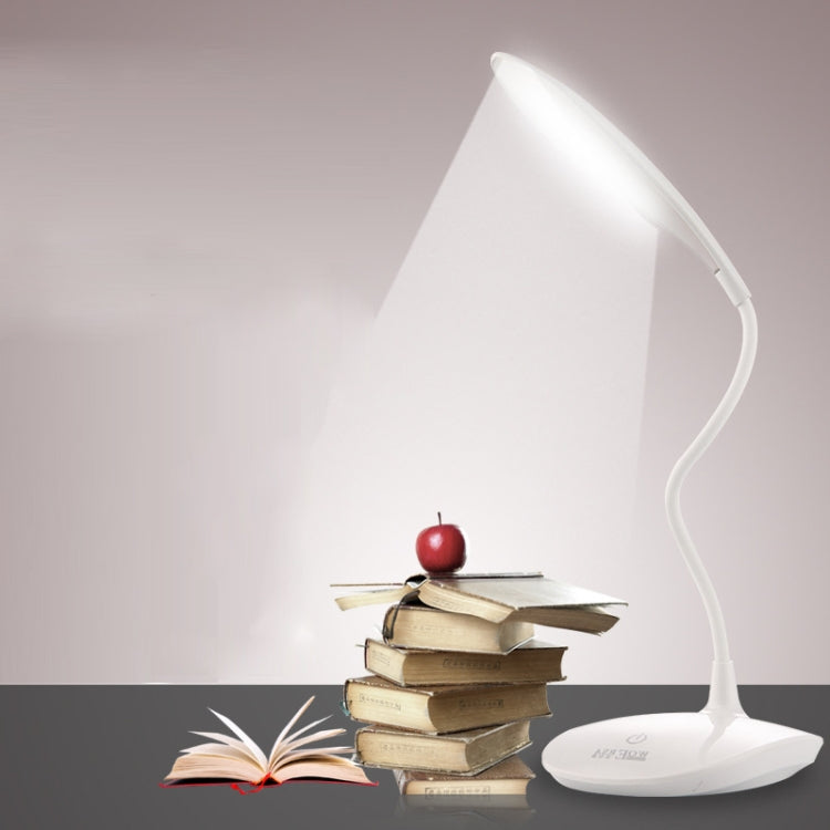 WS-601 USB Charging LED Reading Lamp Touch Dimming Bedroom Bedside Lamp, Size: 43x13.5cm(White)