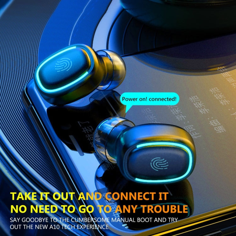 A10 TWS Binaural Digital In-Ear Sports Wireless Bluetooth Headset