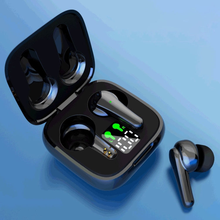 J6 TWS ANC Noise Cancelling Digital Display Wireless Bluetooth Headse
