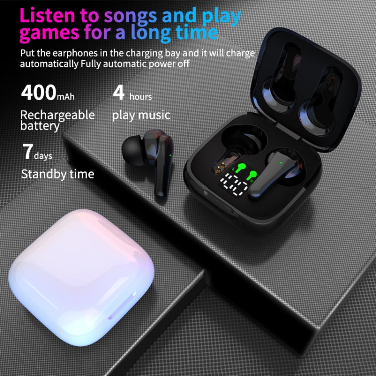 J6 TWS ANC Noise Cancelling Digital Display Wireless Bluetooth Headse