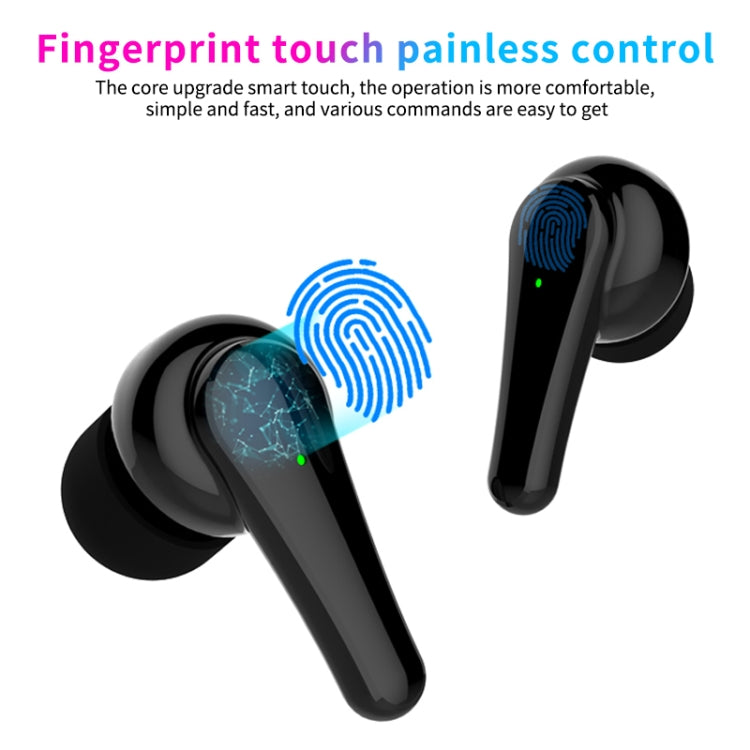 J6 TWS ANC Noise Cancelling Digital Display Wireless Bluetooth Headse