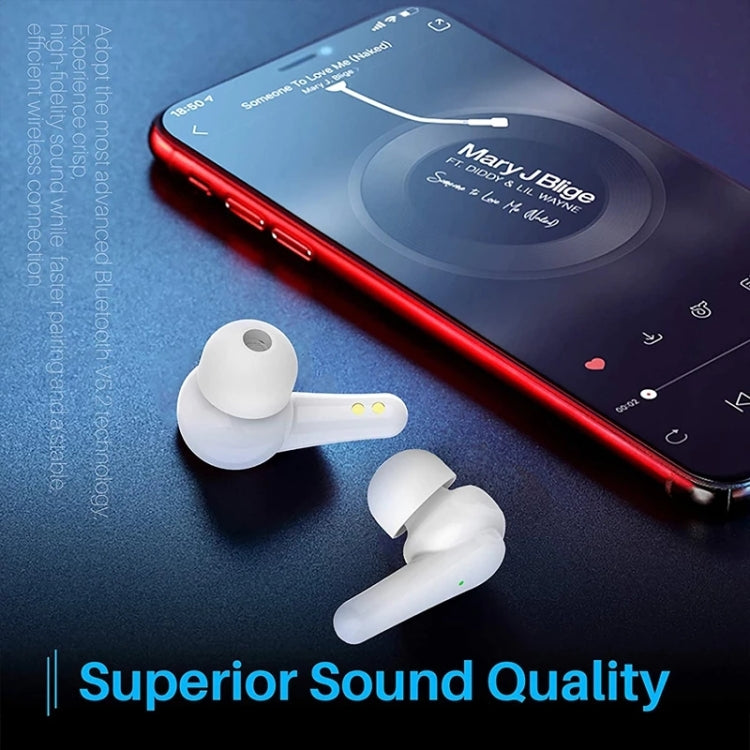 J6 TWS ANC Noise Cancelling Digital Display Wireless Bluetooth Headse