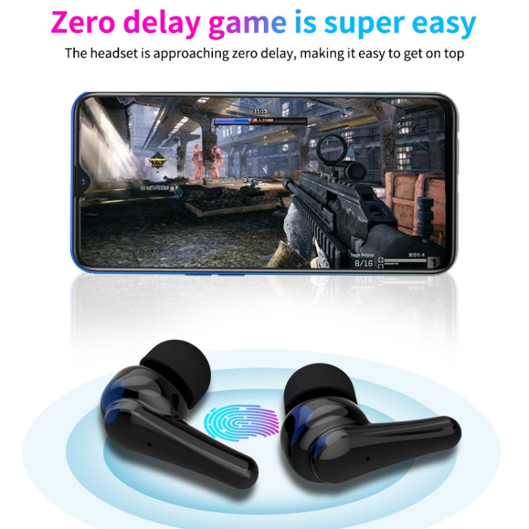 J6 TWS ANC Noise Cancelling Digital Display Wireless Bluetooth Headse