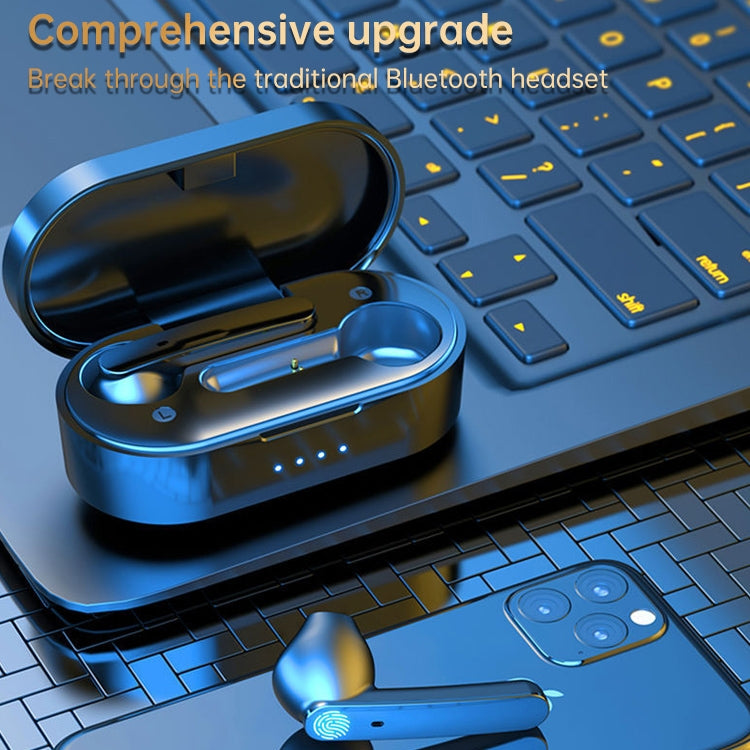 C2 TWS Noise Cancelling Wireless Bluetooth Headset Semi-In-Ear Binaural Stereo Headset