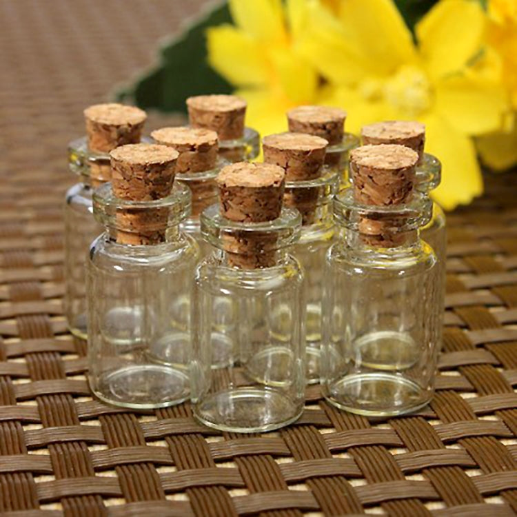3 PCS Small Glass Bottles Creative Gifts Drifting Bottles Wishing Bottles